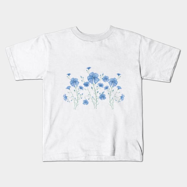 linen Kids T-Shirt by Lesia